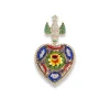 MICRO MOSAIC HEART DIAMOND PENDANT