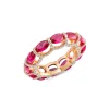 PINK RUBELLITE DIAMOND BAND
