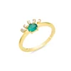 EMERALD DIAMOND BAGUETTE RING