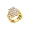 YELLOW GOLD DIAMOND COCKTAIL RING