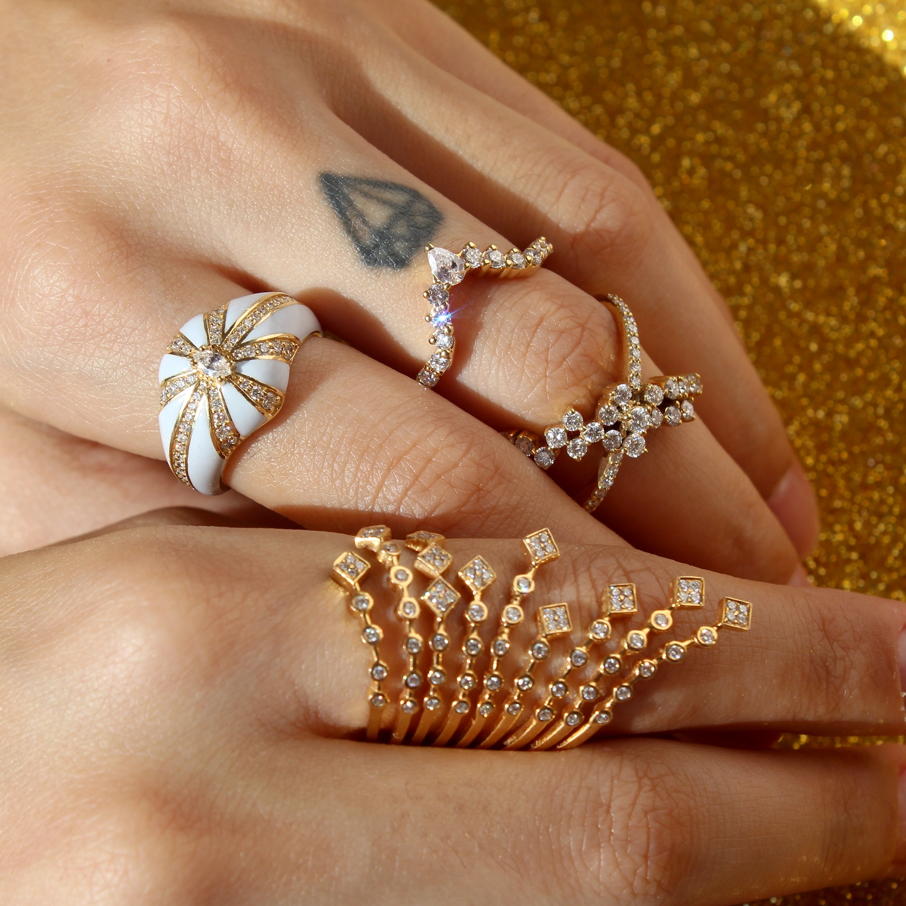 The Sunlit Sparkle Diamond Ring - Image 3