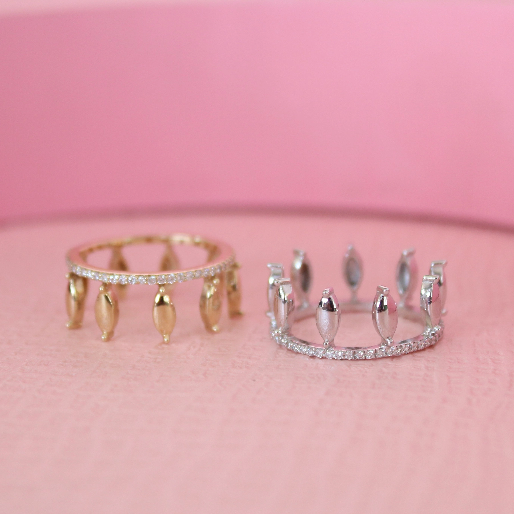 MARQUISE TIARA DIAMOND RING - Image 4
