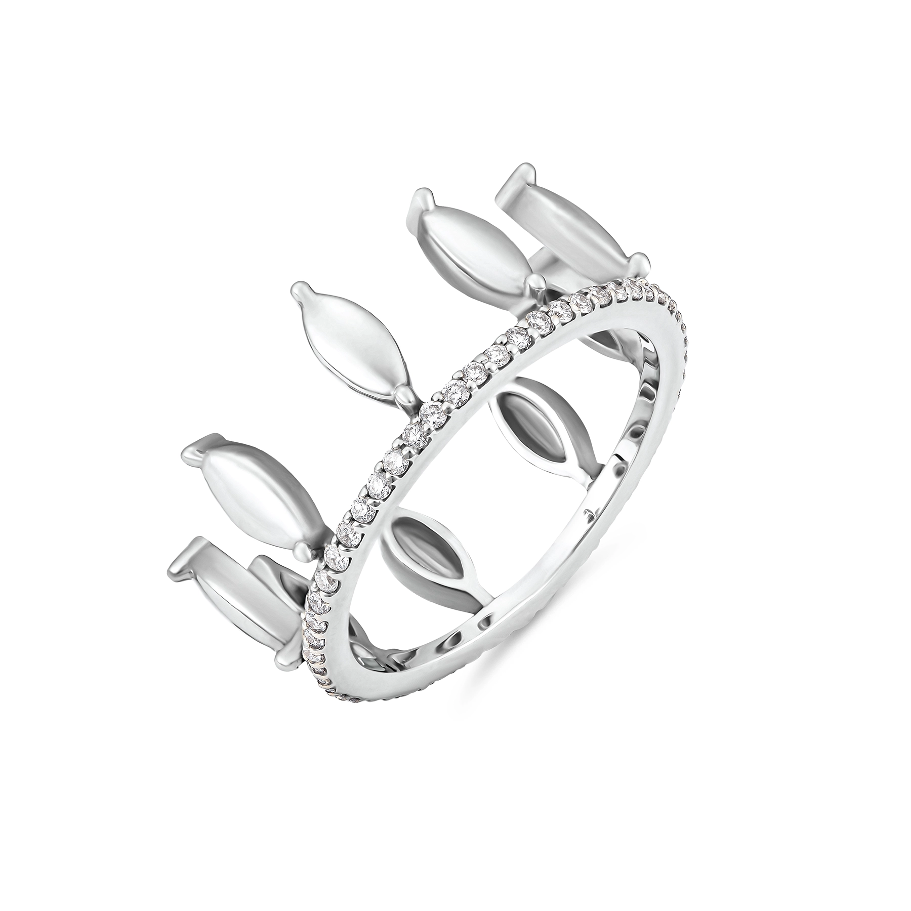 WHITE GOLD MARQUISE BAND