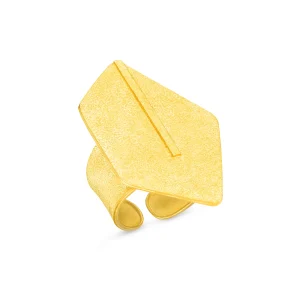BOLD DESIGN CUFF GOLD RING