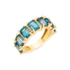 BLUE CUBES DIAMOND RING