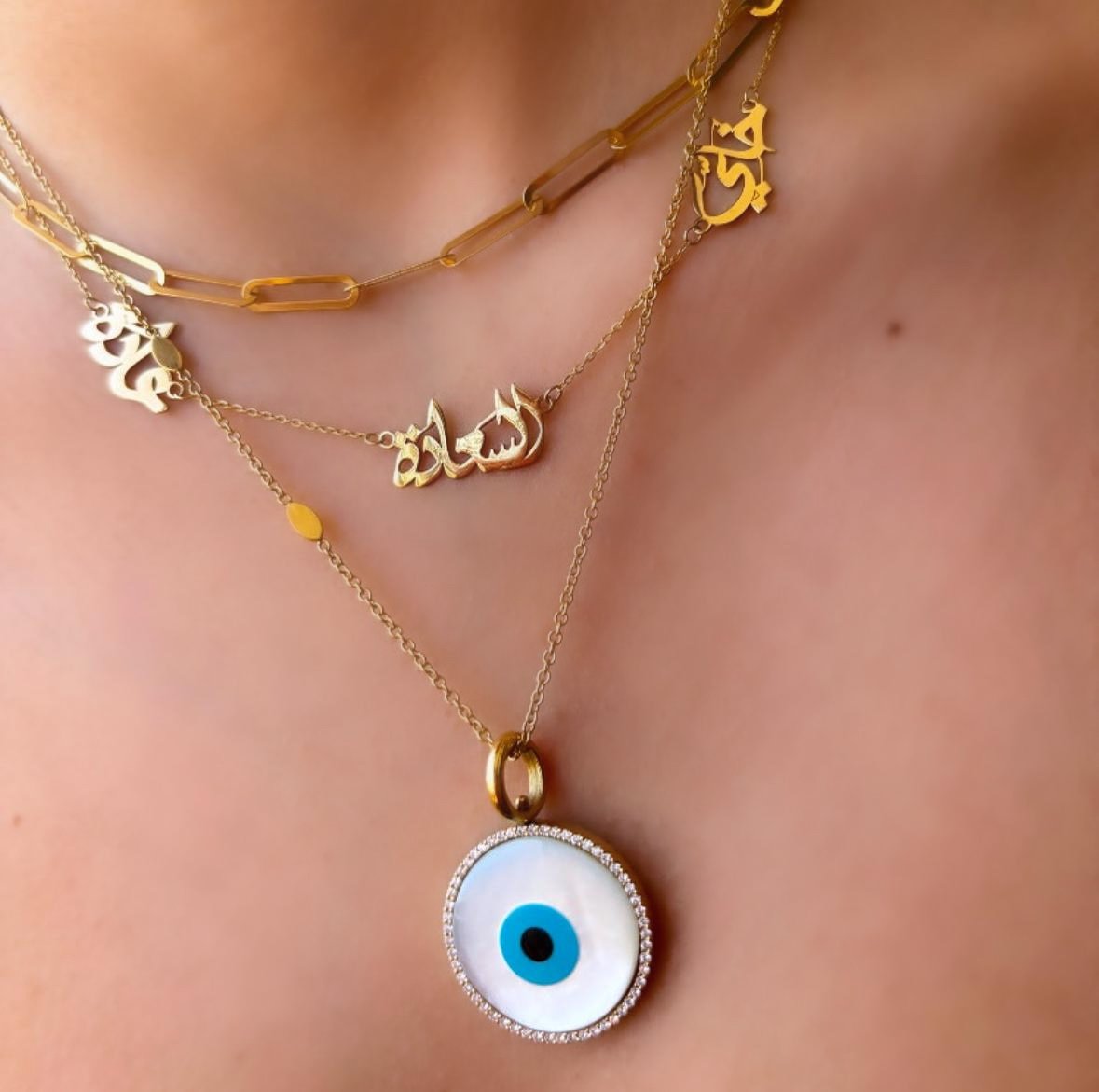 Evil Eye Double Sided Pendant - Image 3