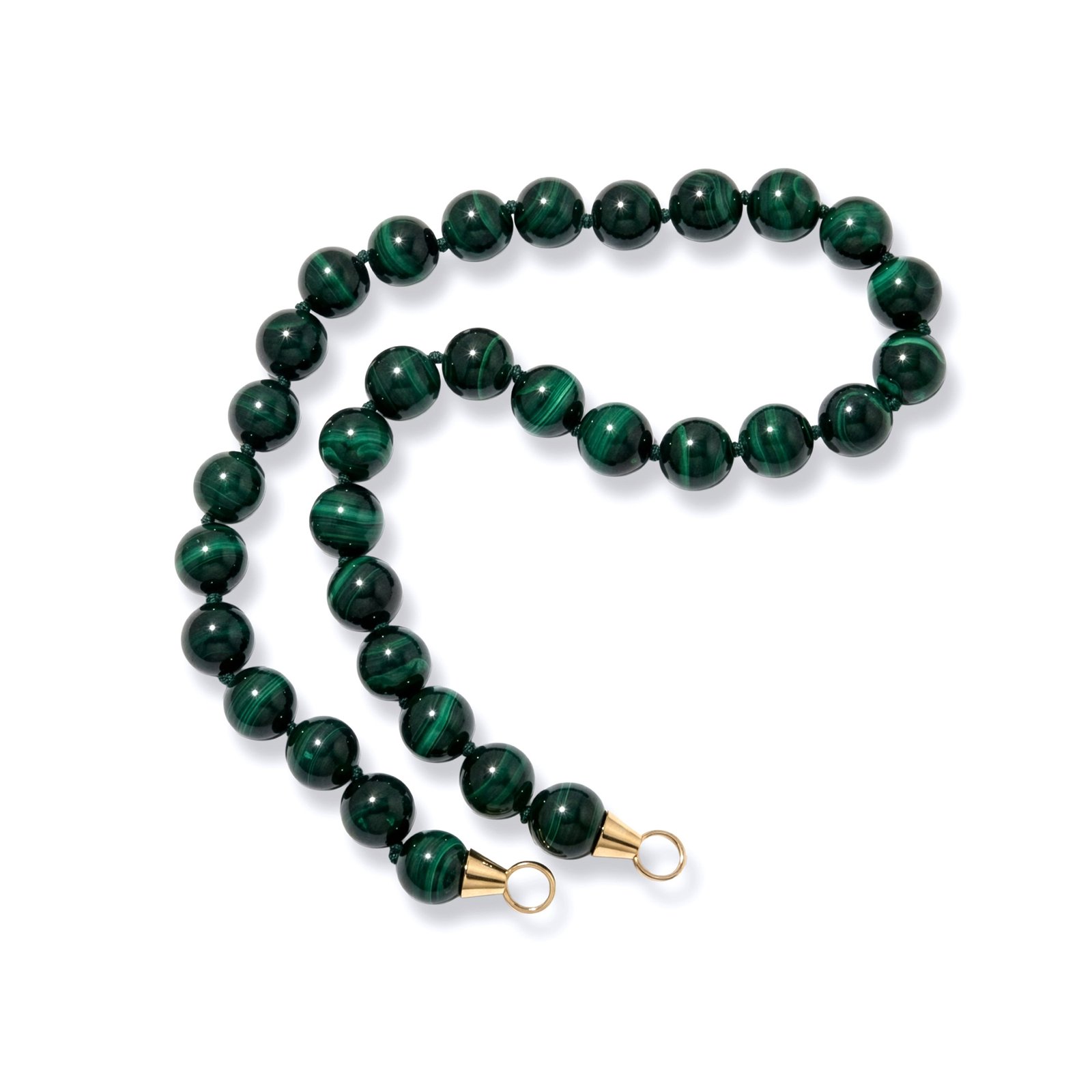 Rich in Green: Malachite Beaded Chain for Charms
