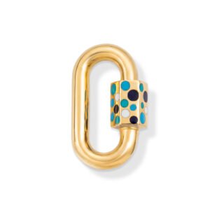 Polka Dot Enamel Lock